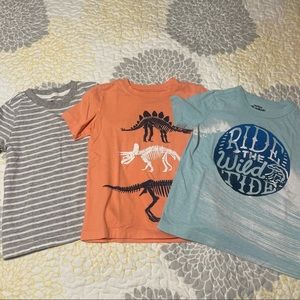 Short Sleeved Boys Tees- Osh Kosh, Old Navy- Lot of three